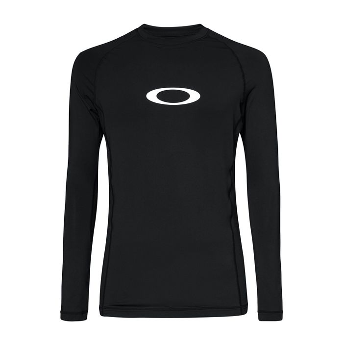 Oakley Ellipse Rashguard ανδρικό μπλουζάκι για κολύμπι μαύρο FOA40376702E 2