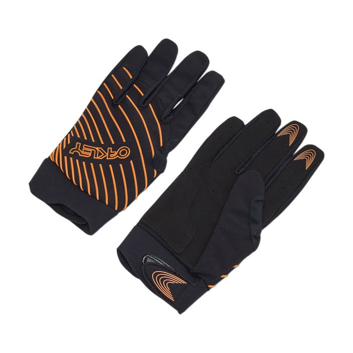 Oakley Drop In Mtb Glove 2.0 ανδρικά γάντια ποδηλασίας μαύρο και πορτοκαλί FOS901323 2