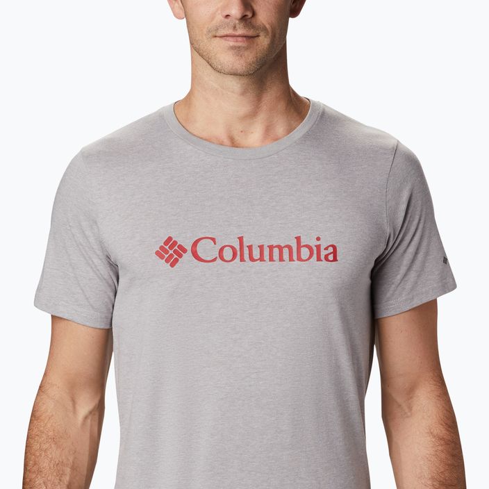 Columbia CSC Basic Logo ανδρικό t-shirt γκρι ερείκη 5