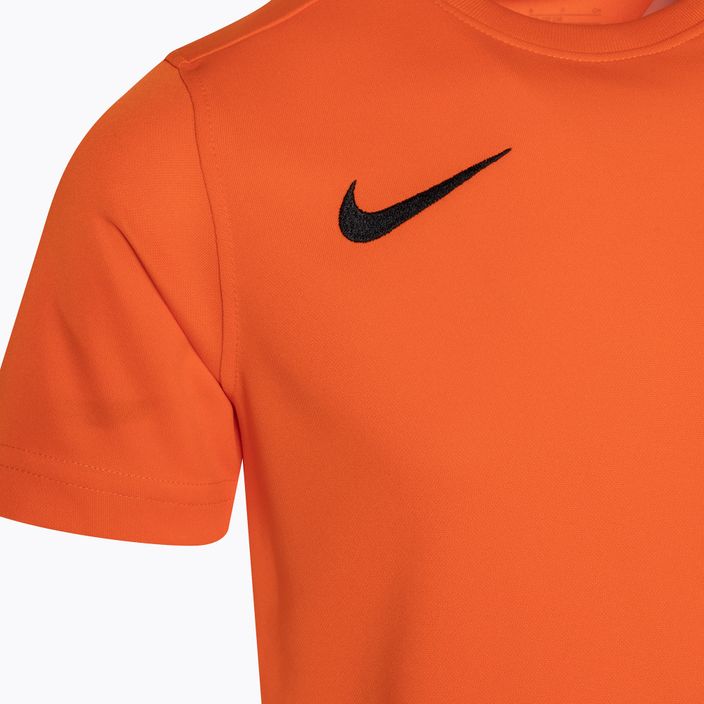 Παιδική ποδοσφαιρική φανέλα Nike Dri-FIT Park VII Jr πορτοκαλί/μαύρο ασφαλείας για παιδιά 3