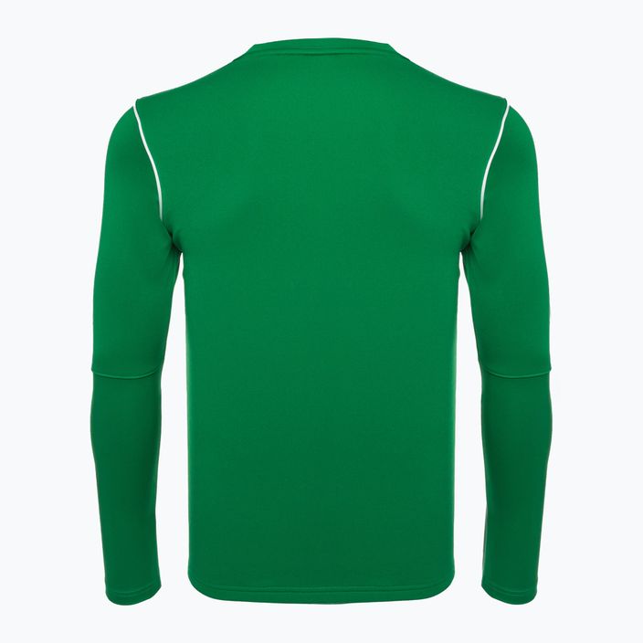 Nike Dri-FIT Park 20 Crew ανδρικό μακρυμάνικο ποδοσφαιρικό μακρυμάνικο σε πράσινο/λευκό χρώμα 2