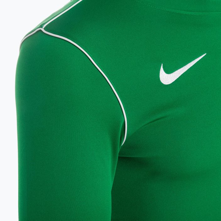 Nike Dri-FIT Park 20 Crew ανδρικό μακρυμάνικο ποδοσφαιρικό μακρυμάνικο σε πράσινο/λευκό χρώμα 3