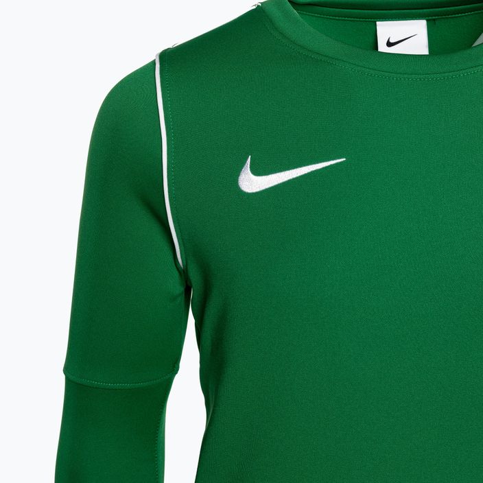 Nike Dri-FIT Park 20 Crew πράσινο/λευκό παιδικό φούτερ ποδοσφαίρου για παιδιά 3