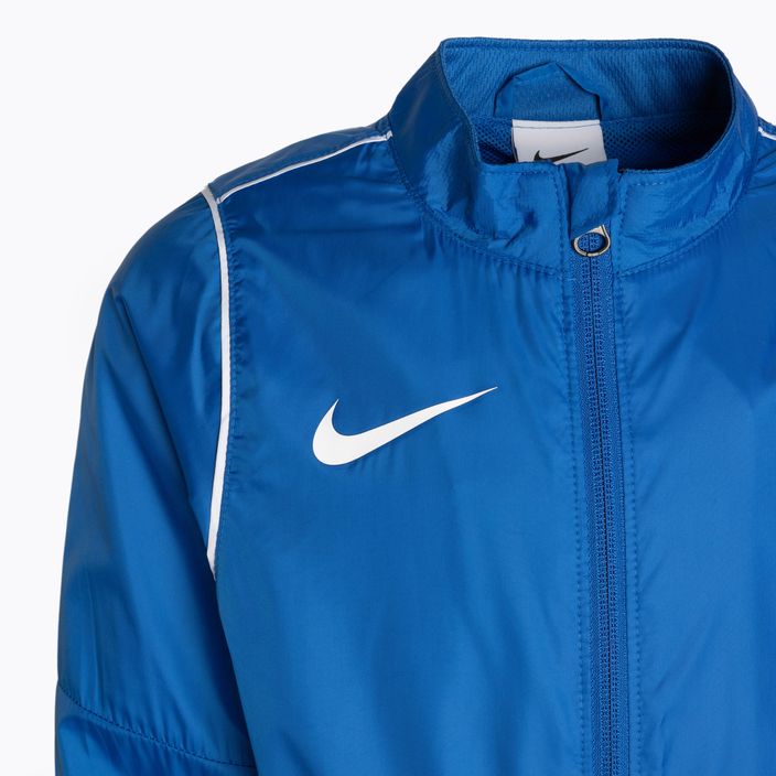 Παιδικό μπουφάν ποδοσφαίρου Nike Park 20 Rain Jacket royal blue/white/white 3