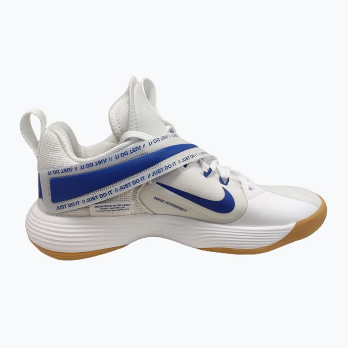 Nike React Hyperset λευκό/παιχνίδι βασιλικό παπούτσια βόλεϊ 8