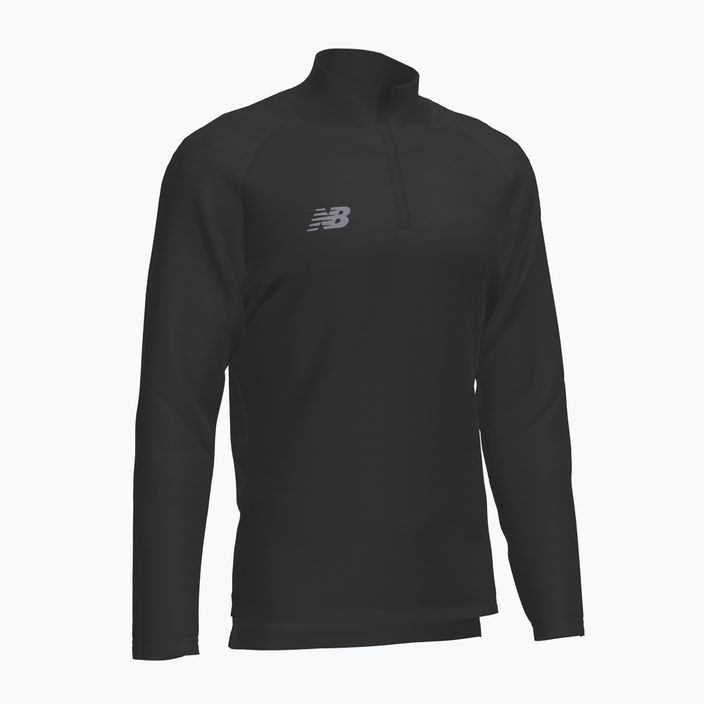 Ανδρική μπλούζα ποδοσφαίρου New Balance Training 1/4 Zip Πλεκτό φούτερ ποδοσφαίρου μαύρο EMT9035BK