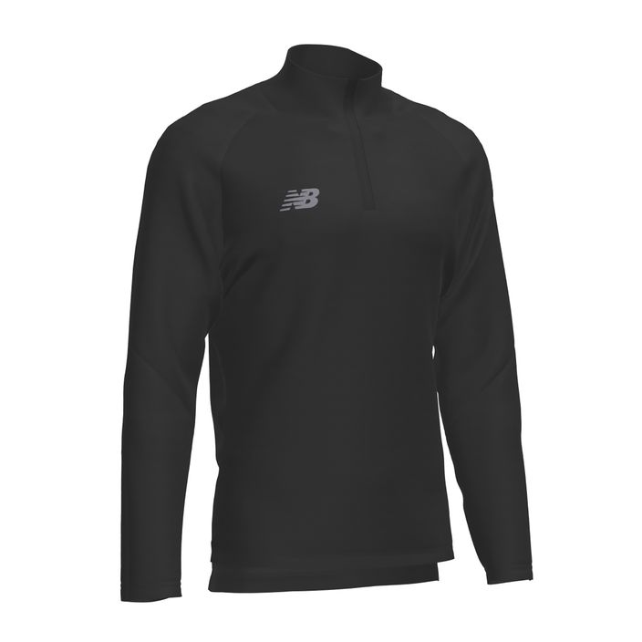 Ανδρική μπλούζα ποδοσφαίρου New Balance Training 1/4 Zip Πλεκτό φούτερ ποδοσφαίρου μαύρο EMT9035BK 2