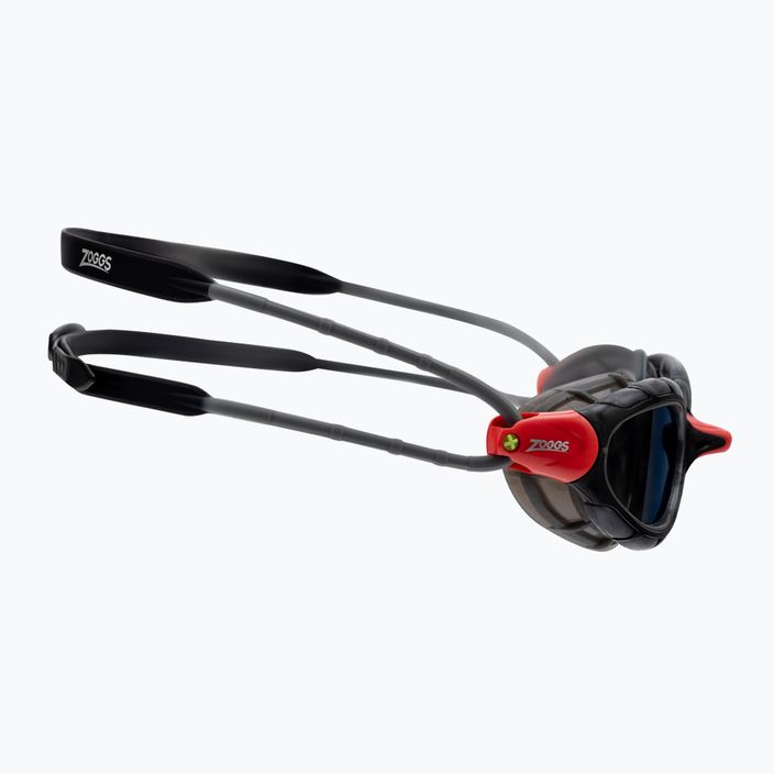 Zoggs Predator Titanium κόκκινο/γκρι/καθαρό καπνό γυαλιά κολύμβησης 461065 3
