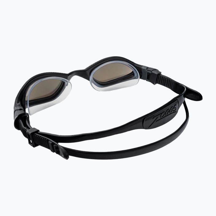 Zoggs Tiger LSR+ Titanium μαύρα/γκρι/χρυσά γυαλιά κολύμβησης 461092 4