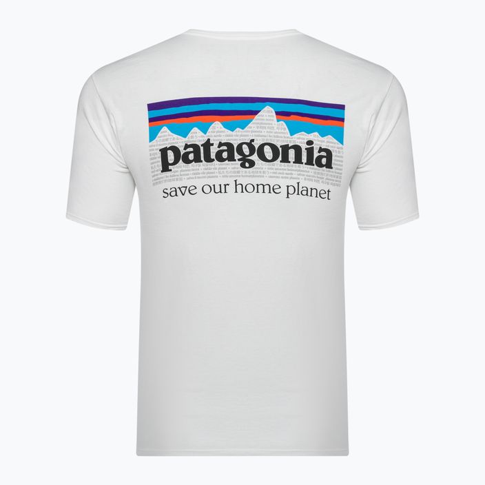 Ανδρικό Patagonia P-6 Mission Organic λευκό πουκάμισο πεζοπορίας 5