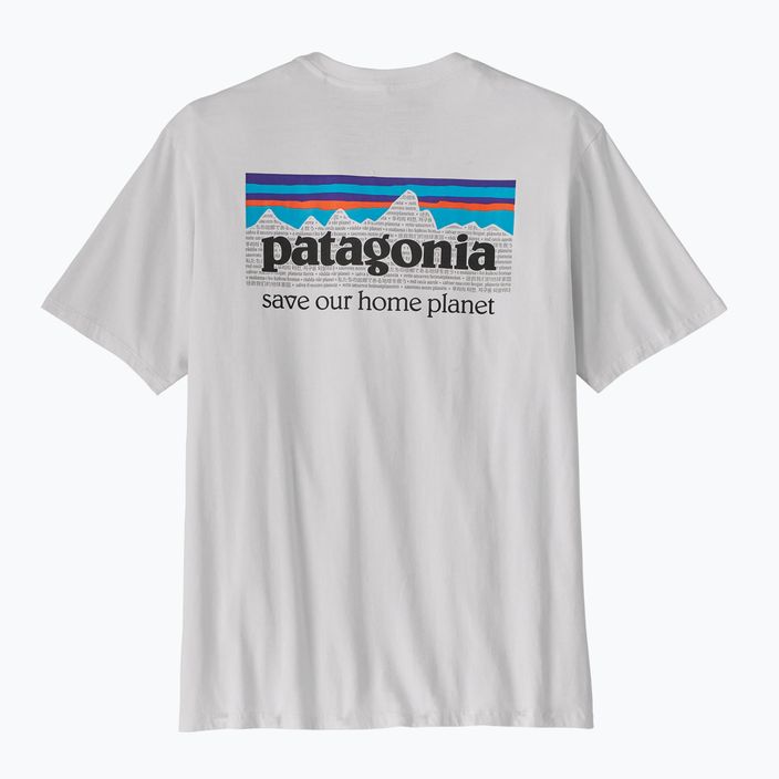 Ανδρικό Patagonia P-6 Mission Organic λευκό πουκάμισο πεζοπορίας 10