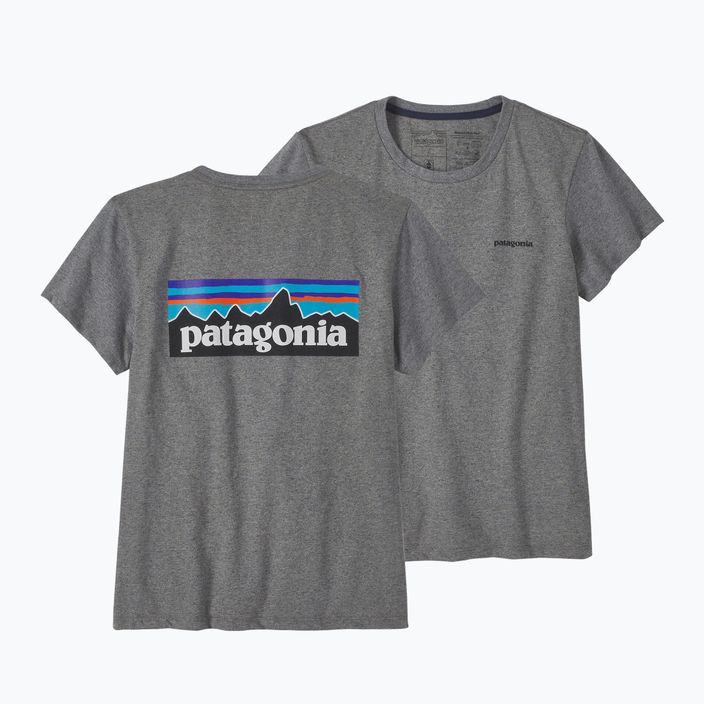 Γυναικείο t-shirt Patagonia P-6 Logo Responsibili-Tee gravel heather trekking t-shirt 3