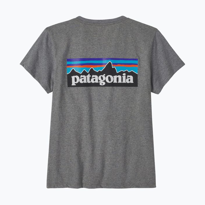 Γυναικείο t-shirt Patagonia P-6 Logo Responsibili-Tee gravel heather trekking t-shirt 5