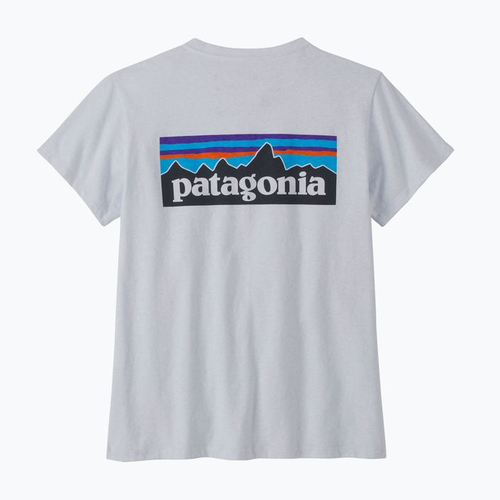 Γυναικείο trekking T-shirt Patagonia P-6 Logo Responsibili-Tee λευκό 4