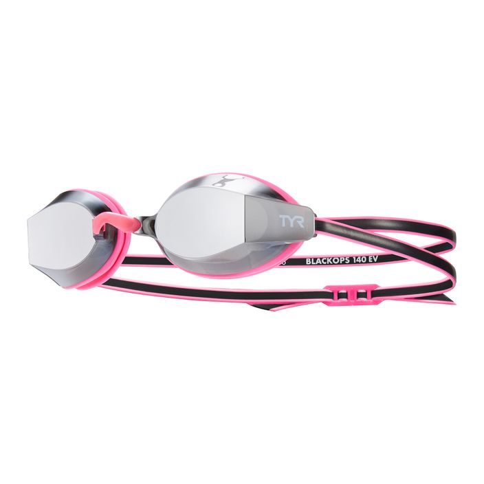 Παιδικά γυαλιά κολύμβησης TYR Blackops 140 Ev Racing Mirrored silver/ pink/ black 2