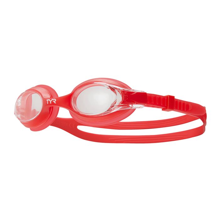 Παιδικά γυαλιά κολύμβησης TYR Swimple διάφανα/κόκκινα 2