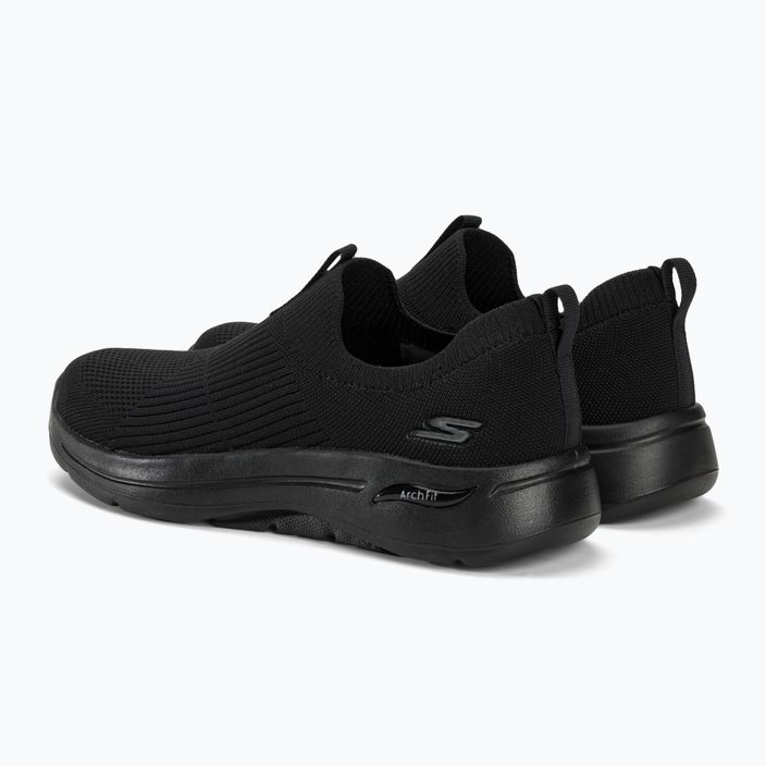 SKECHERS γυναικεία παπούτσια Go Walk Arch Fit Iconic μαύρο 3