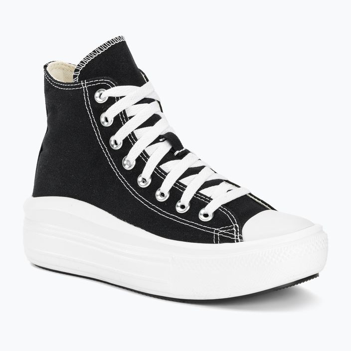 Converse γυναικεία αθλητικά παπούτσια Chuck Taylor All Star Move Platform Hi μαύρο/φυσικό ιβουάρ/λευκό