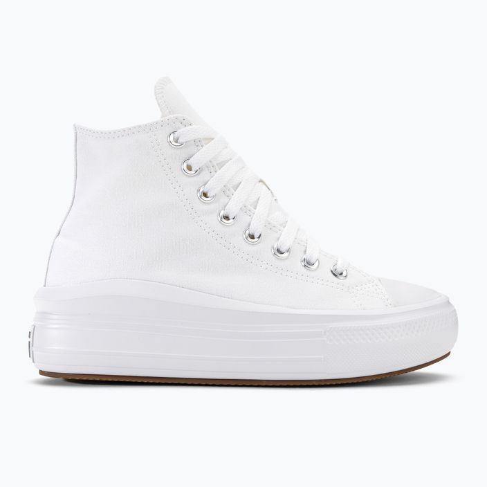 Converse γυναικεία αθλητικά παπούτσια Chuck Taylor All Star Move Platform Hi λευκό/φυσικό ιβουάρ/μαύρο 2