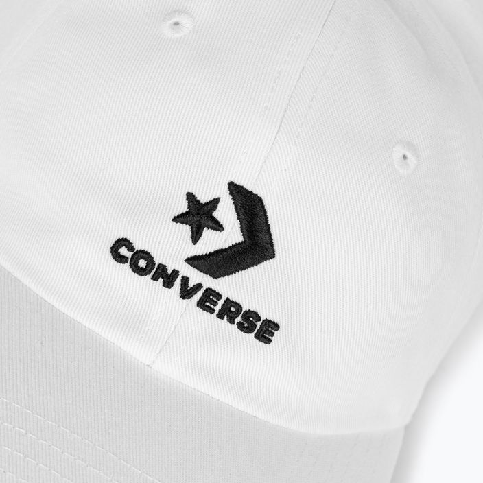 Converse Λογότυπο Lock Up Καπέλο μπέιζμπολ λευκό 4