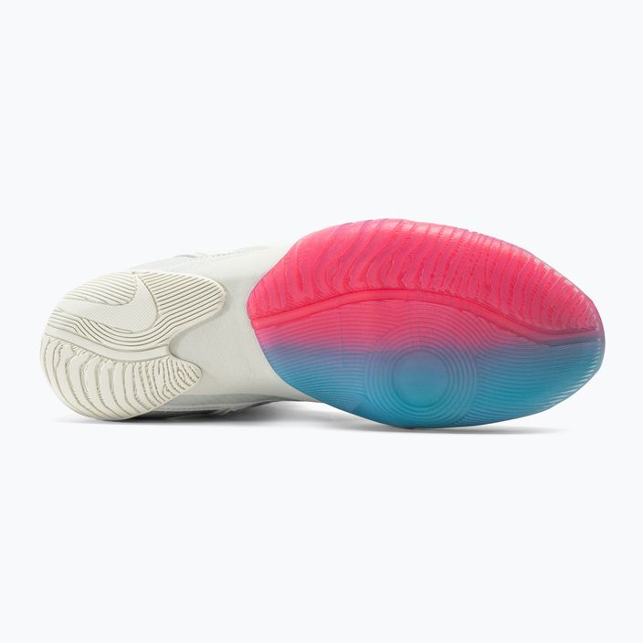 Nike Hyperko 2 LE λευκά/ροζ μπλαστ/μπλε/χίπερ παπούτσια πυγμαχίας 5