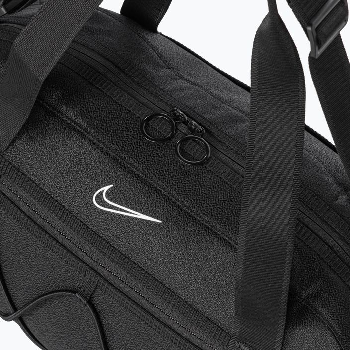 Nike One Club 24 l τσάντα προπόνησης μαύρο/μαύρο/λευκό 4