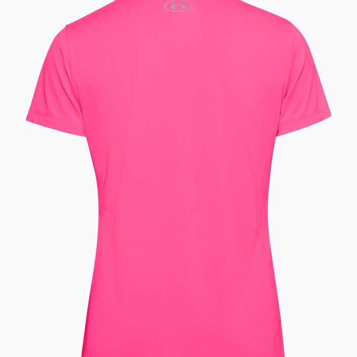 Under Armour Tech SSV γυναικείο μπλουζάκι προπόνησης - Solid 653 ροζ/ασημί 1255839 2
