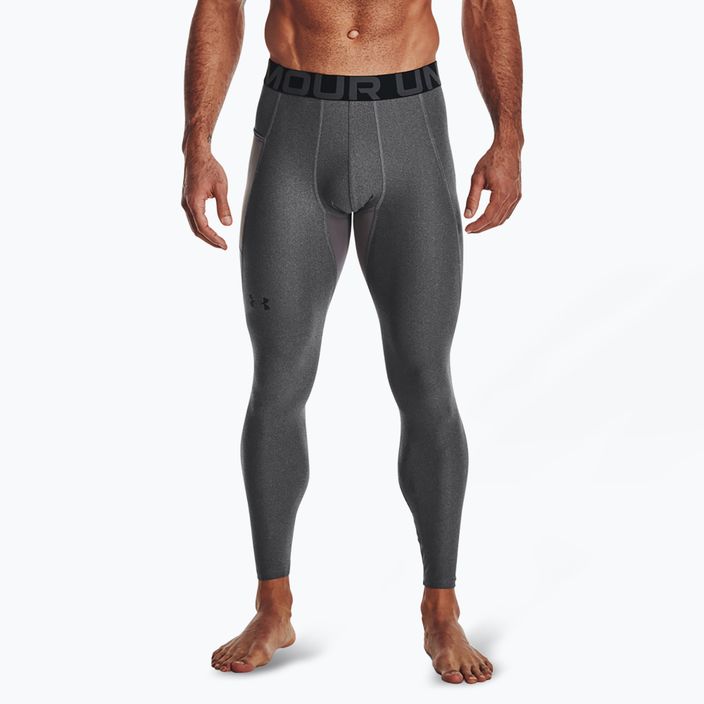 Ανδρικό κολάν προπόνησης Under Armour HeatGear carbon heather/μαύρο