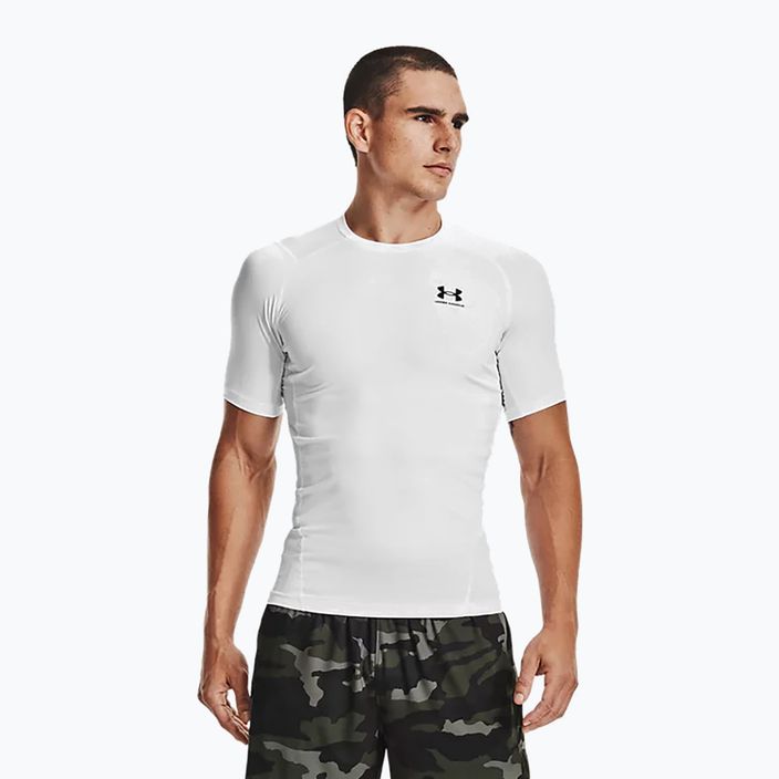 Under Armour ανδρικό πουκάμισο προπόνησης Ua Hg Armour Comp SS λευκό 1361518-100 3
