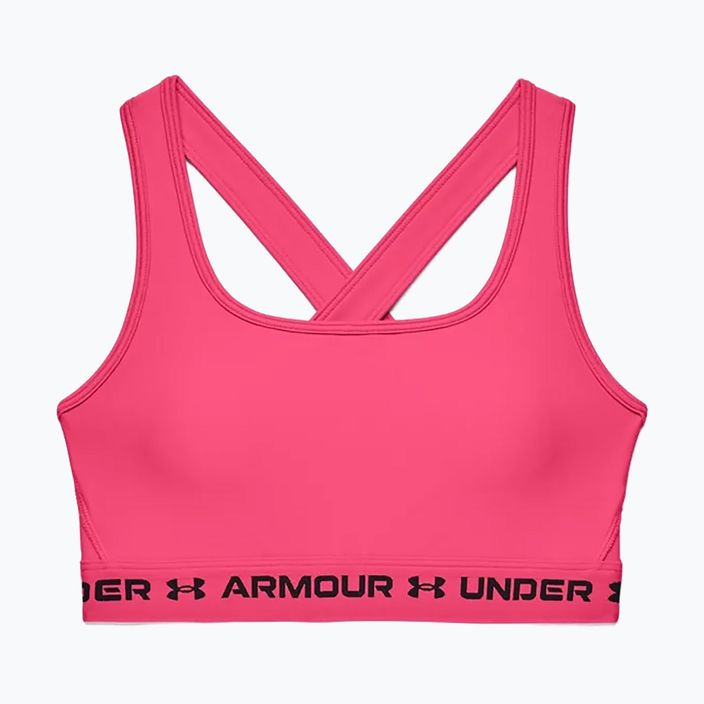 Under Armour Crossback Mid σουτιέν γυμναστικής ροζ 1361034