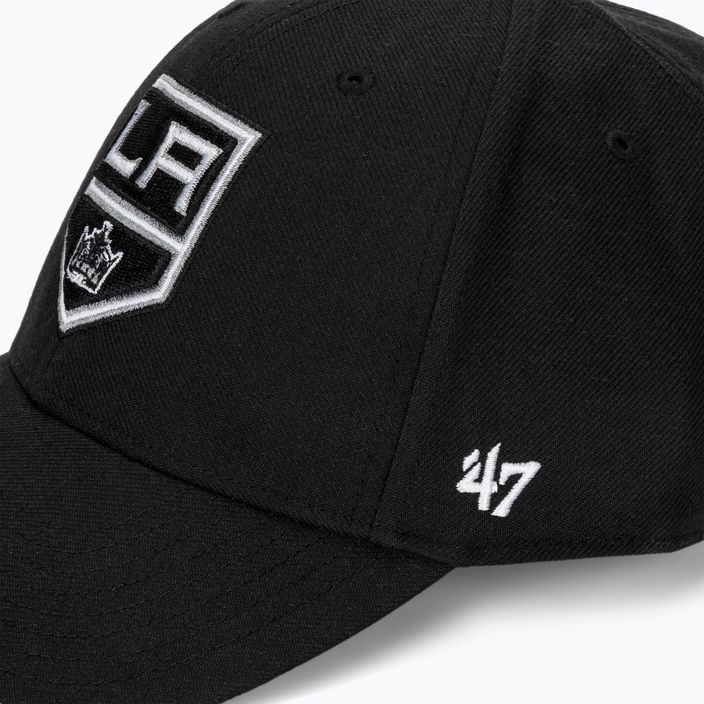 47 Brand NHL Los Angeles Kings MVP καπέλο μπέιζμπολ μαύρο 4