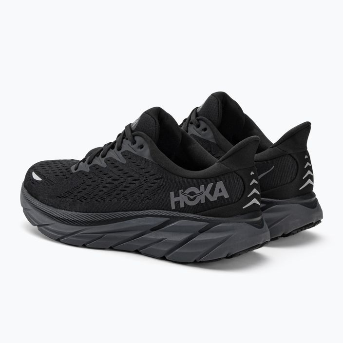 HOKA ανδρικά παπούτσια για τρέξιμο Clifton 8 μαύρο 1119393-BBLC 4