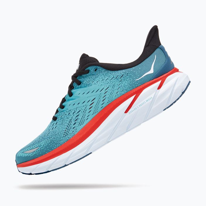 HOKA ανδρικά παπούτσια για τρέξιμο Clifton 8 μπλε 1119393-RTAR 12