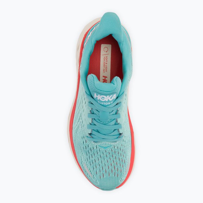 Γυναικεία παπούτσια για τρέξιμο HOKA Clifton 8 Wide aquarelle/eggshell blue 6