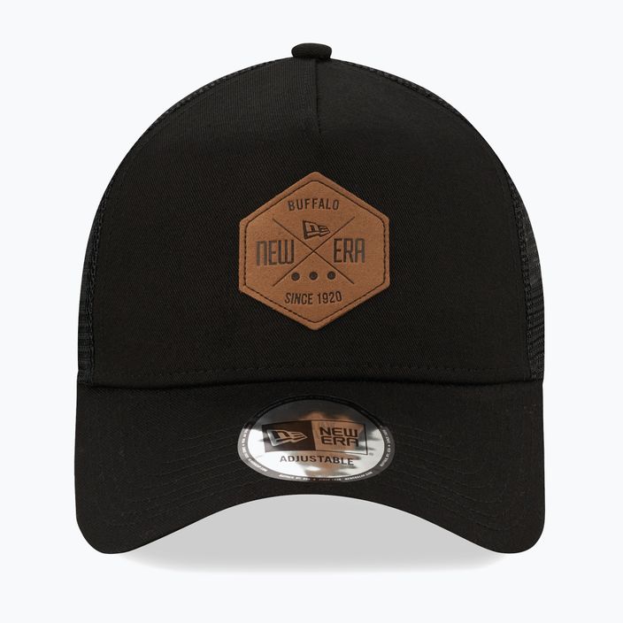 New Era Heritage Patch 9Forty Af Trucker ανδρικό καπέλο μπέιζμπολ μαύρο 3