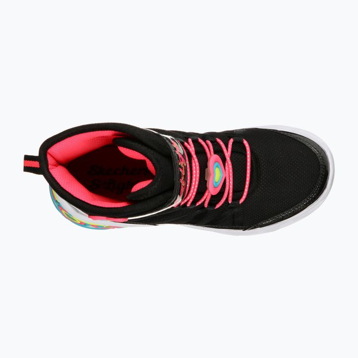 SKECHERS Sweetheart Lights Love To Shine παιδικά παπούτσια μαύρο/καυτό ροζ 12