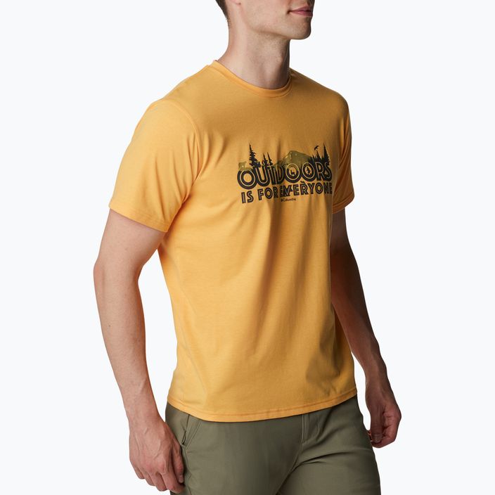 Columbia Sun Trek ανδρικό πουκάμισο πεζοπορίας κίτρινο 1931172 3
