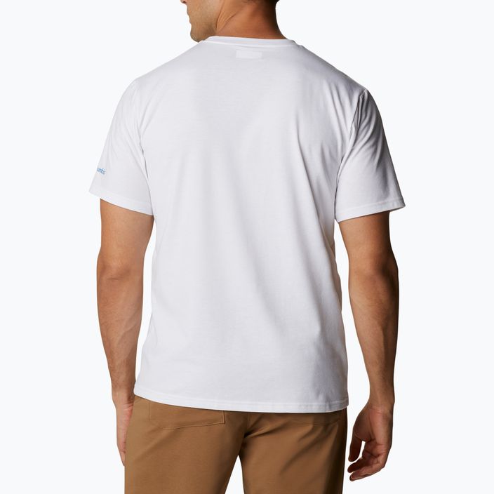 Columbia Sun Trek ανδρικό πουκάμισο πεζοπορίας λευκό 1931172 4