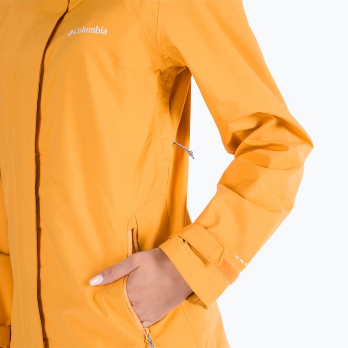 Columbia γυναικείο μπουφάν βροχής Earth Explorer Shell 880 κίτρινο 1989243 4