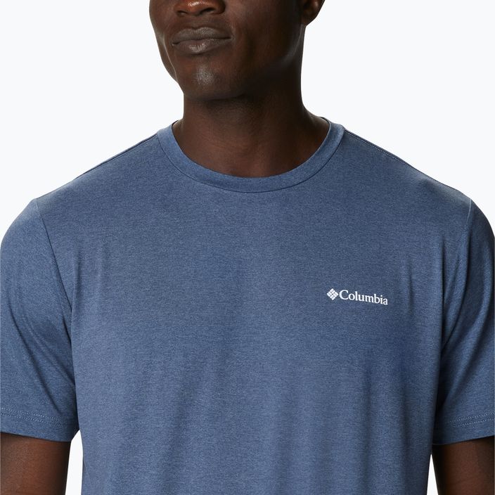 Ανδρικό Columbia Tech Trail Graphic Tee μπλε 1930802 πουκάμισο πεζοπορίας 2