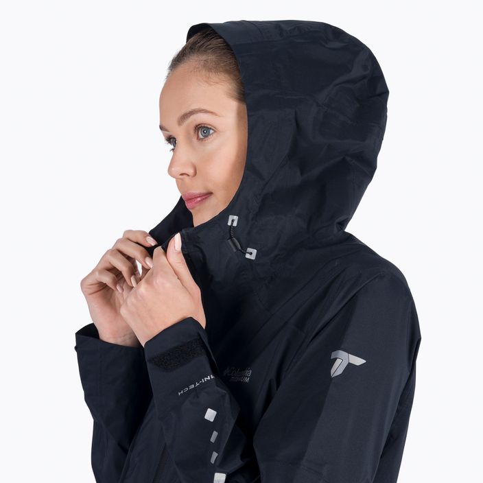 Columbia γυναικείο μπουφάν βροχής Titan Pass 2.5L Shell μαύρο 1887144 8
