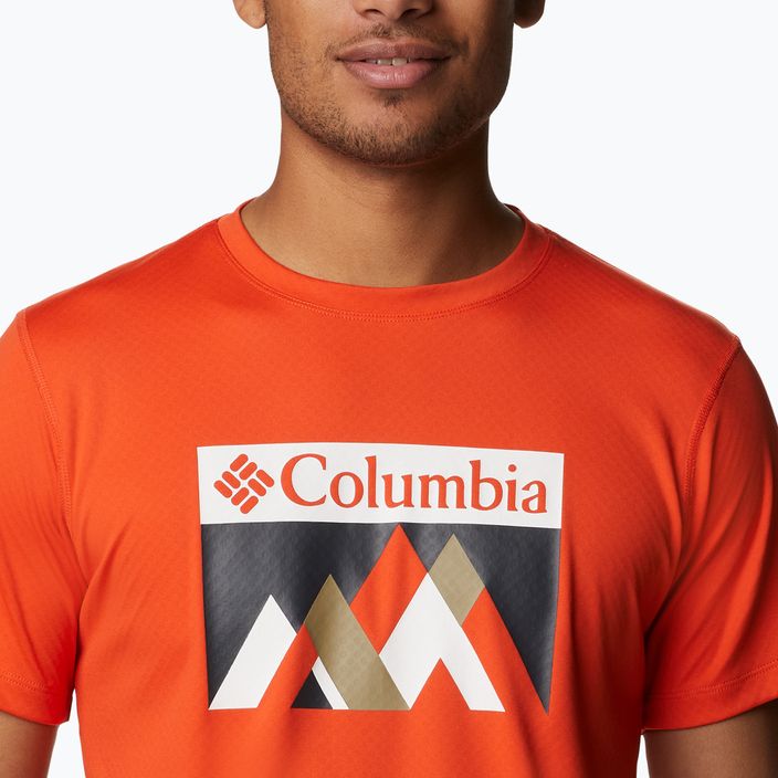 Columbia Rules M Grph ανδρικό πουκάμισο για πεζοπορία κόκκινο 1533291 4