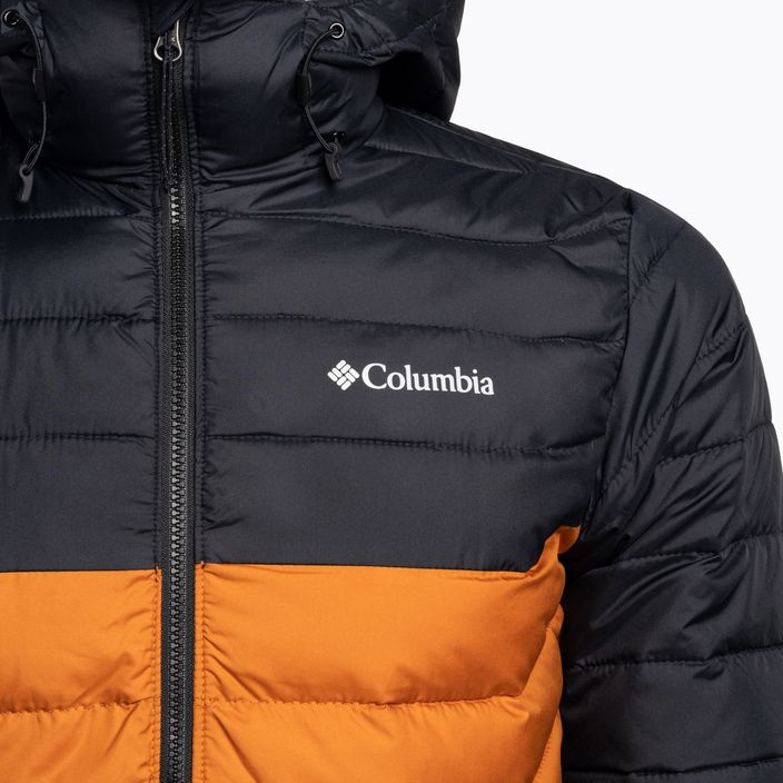 Columbia Powder Lite Hooded Πορτοκαλί/Μαύρο Ανδρικό μπουφάν με κουκούλα 1693931 3