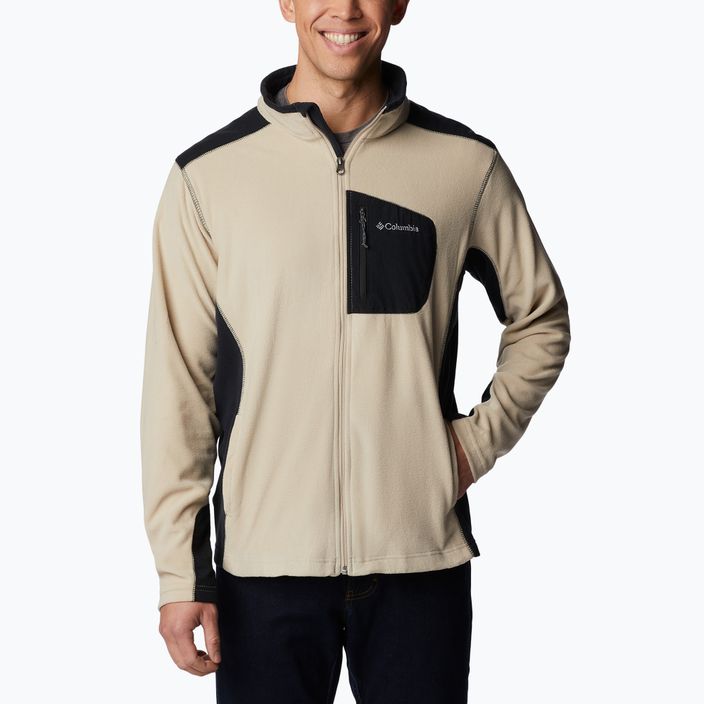 Columbia ανδρικό φούτερ Klamath Range Full Zip fleece αρχαίο απολίθωμα / μαύρο