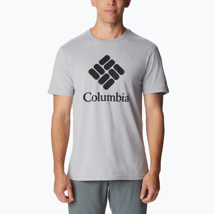 Columbia CSC Basic Logo γκρι ανδρικό πουκάμισο πεζοπορίας 1680053