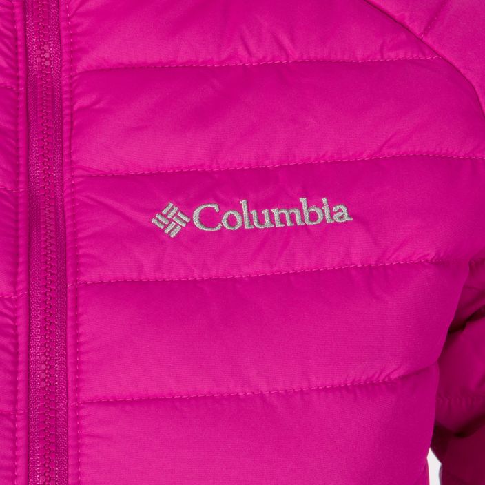 Columbia Powder Lite Hooded Pink Παιδικό μπουφάν με κουκούλα 1802931 3
