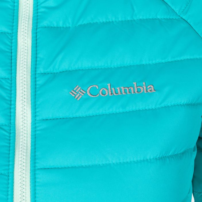Columbia Powder Lite Παιδικό πουπουλένιο μπουφάν με κουκούλα μπλε 1802931 3