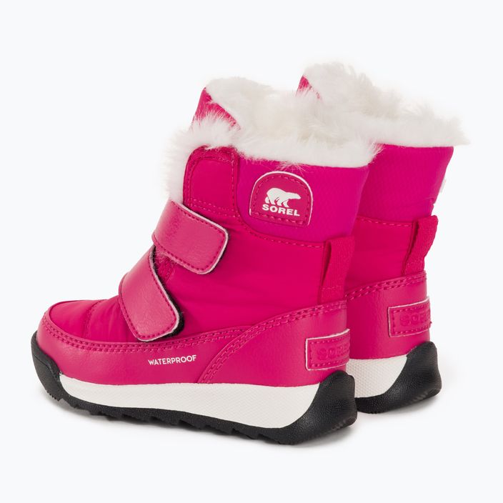 Sorel Whitney II Strap WP παιδικές μπότες χιονιού κάκτος ροζ/μαύρο 3