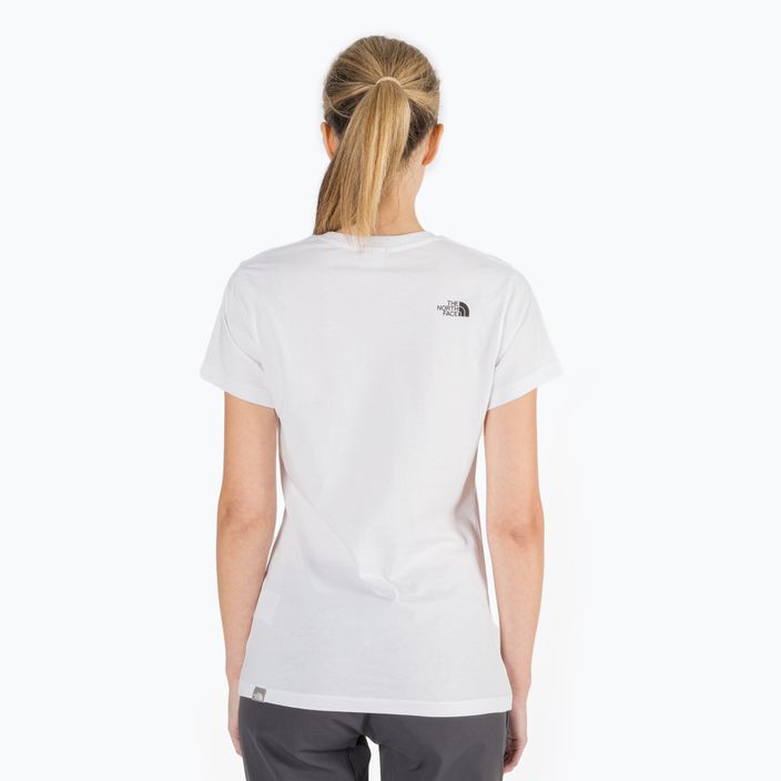 Γυναικείο μπλουζάκι για πεζοπορία The North Face Easy λευκό NF0A4T1QFN41 4