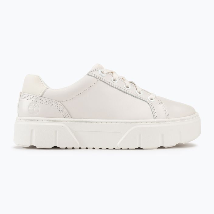 Timberland γυναικεία Laurel Court λευκά παπούτσια από πλήρη κόκκο 2